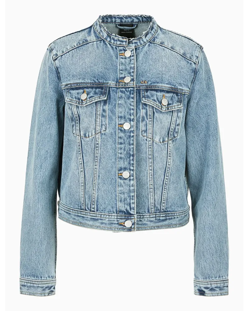 Armani Exchange Jeansjacken Mittelblau