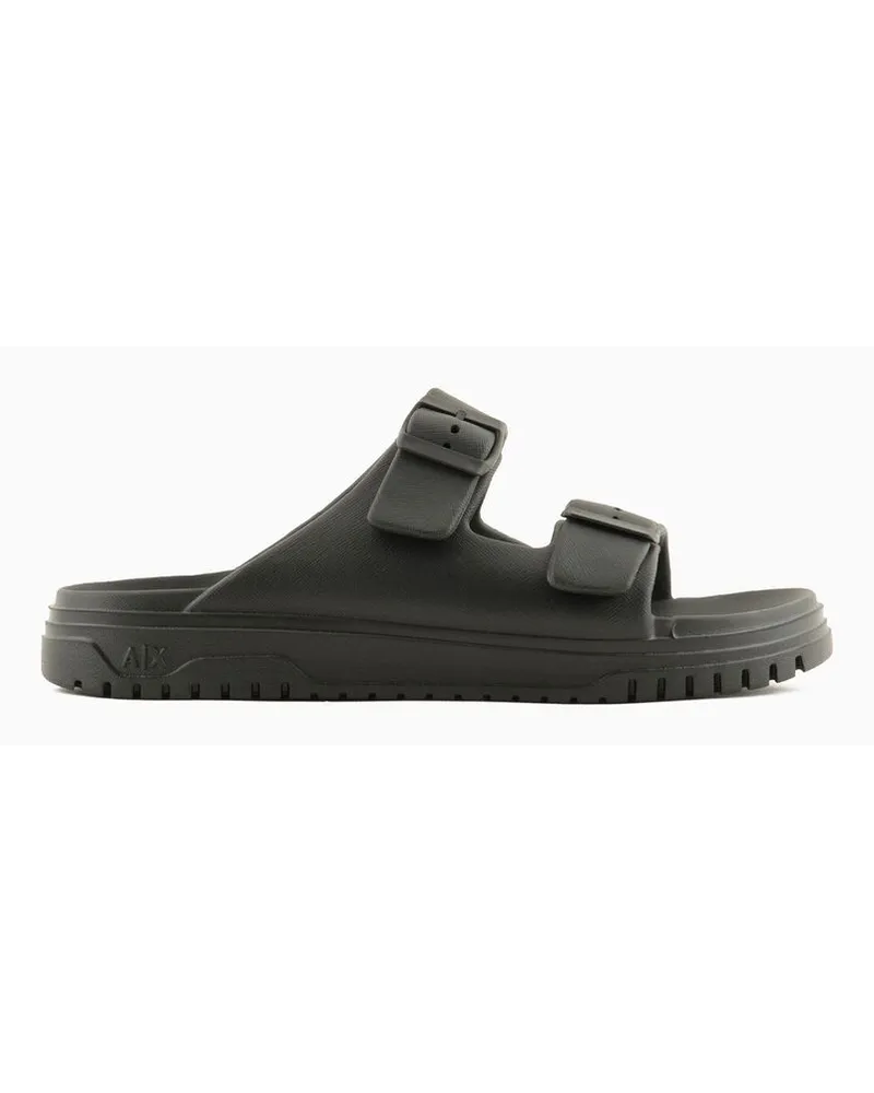 Armani Exchange Slides Schwarz