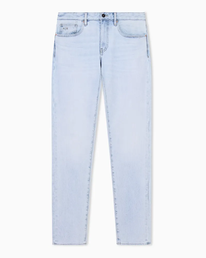 Armani Exchange 5-Pocket-Jeans Denim Kurabo im Slim Fit aus Baumwolle Blau