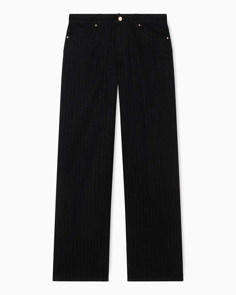 Armani Exchange Relaxed cotton jeans Schwarz