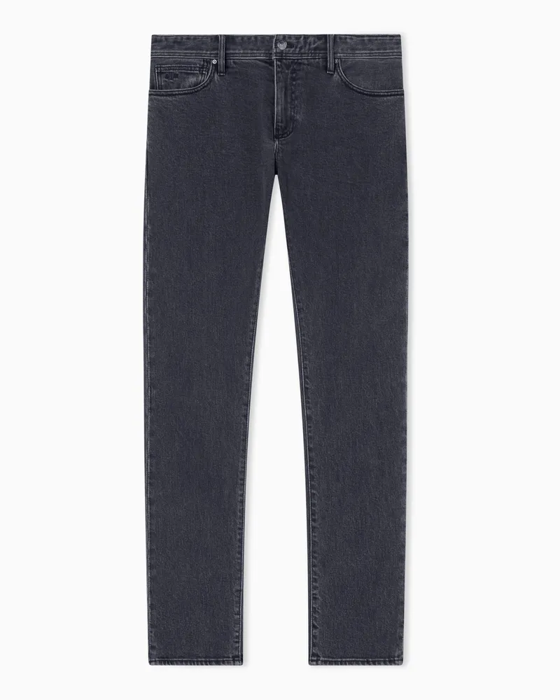 Armani Exchange Super Skinny Jeans in verwaschenem Grau aus Stretch-Denim Grau