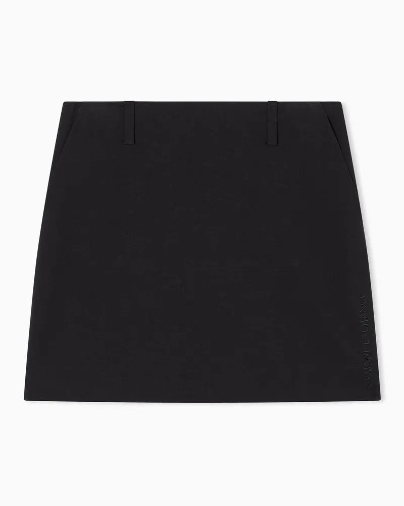 Armani Exchange Ausgestellter Minirock Schwarz