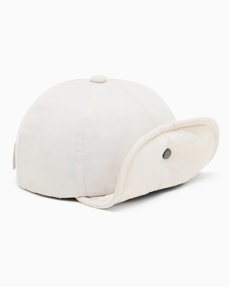 Armani Exchange Gepolsterte Mütze Weiß