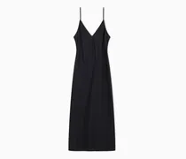 Glänzendes Midikleid aus Satin