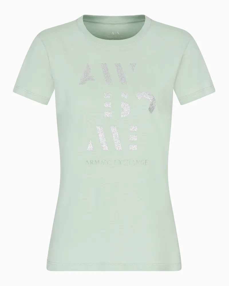 Armani Exchange T-Shirt mit normaler Passform Awesome Grün