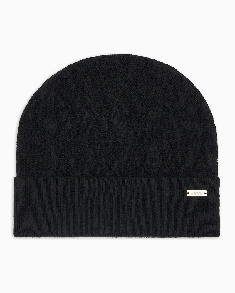 Armani Exchange Beanies Schwarz