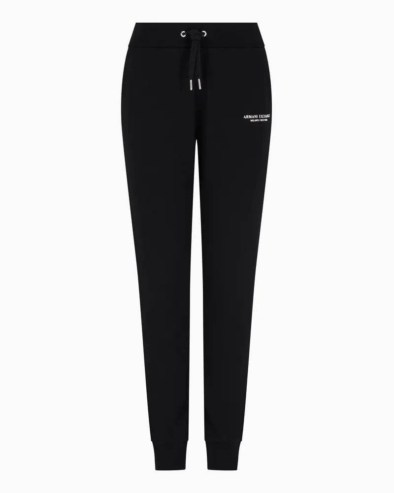 Armani Exchange Jogginghose aus Fleece aus Mailand/New York Schwarz