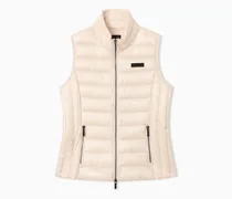 Ärmellose Stepp-Daunenjacke aus Nylon