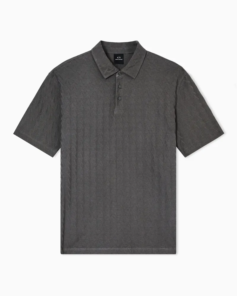 Armani Exchange Poloshirt im Regular Fit aus merzerisierter Baumwolle Grün