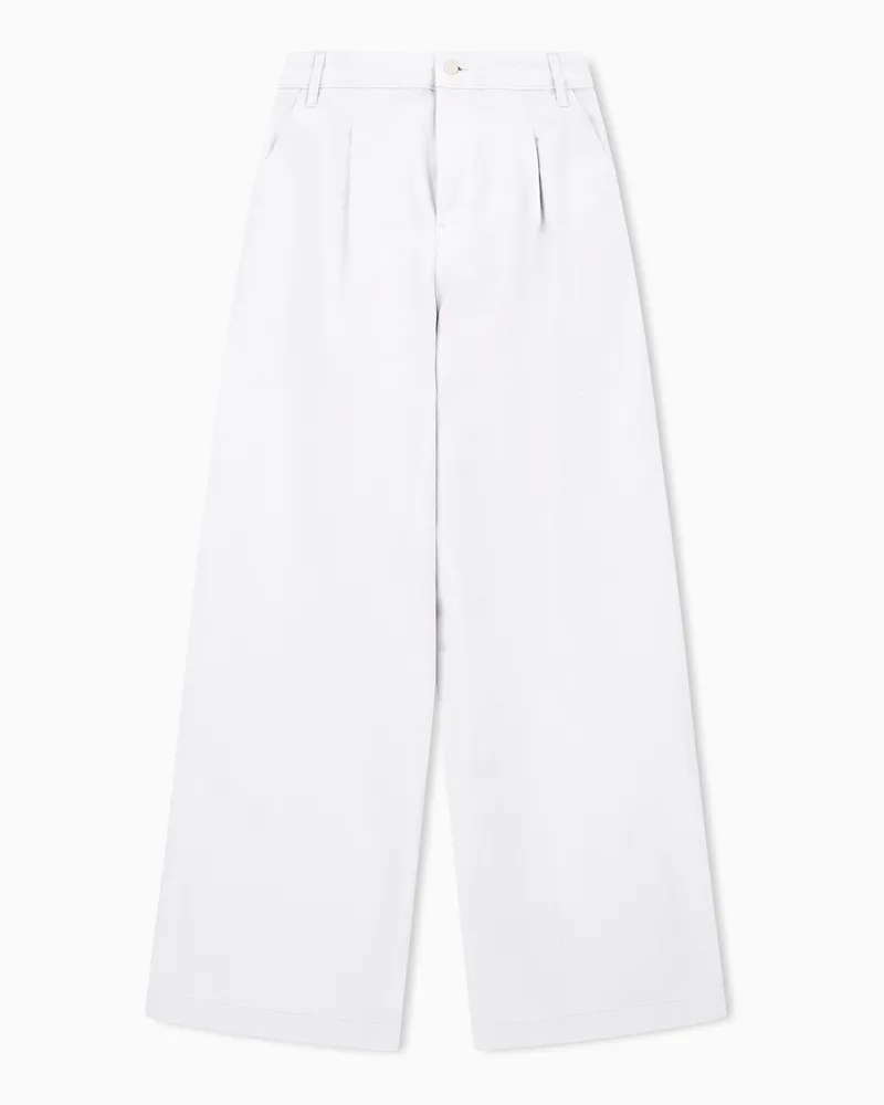 Armani Exchange Weite Jeans aus leichtem Denim Kamel