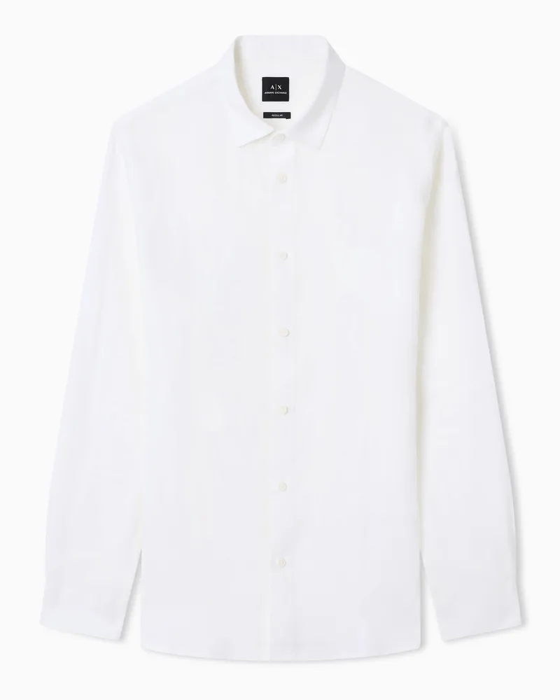 Armani Exchange Technical fabric shirt Weiß