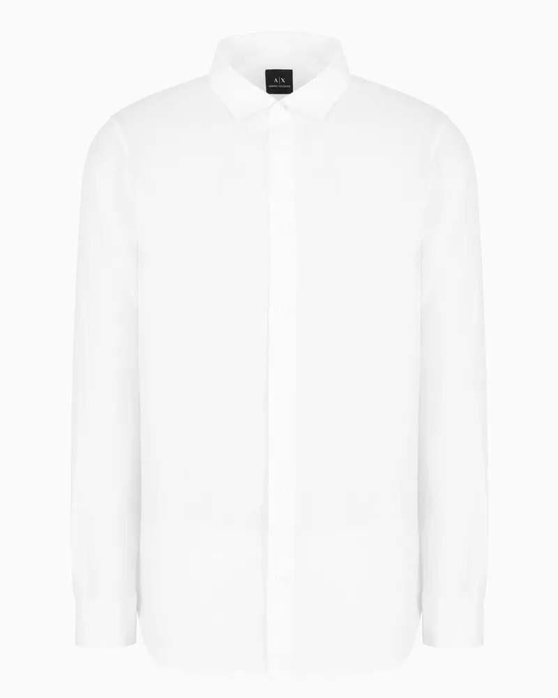 Armani Exchange Technical fabric shirt Weiß