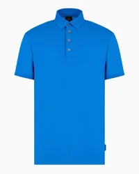 Armani Exchange Poloshirt Aus Baumwolle Königsblau