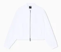 Oversized Blouson aus Leinenköper