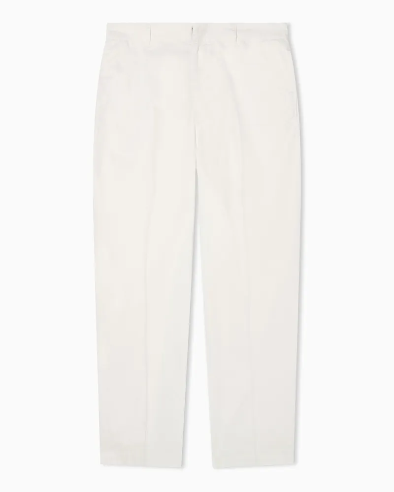 Armani Exchange Cotton trousers Weiß
