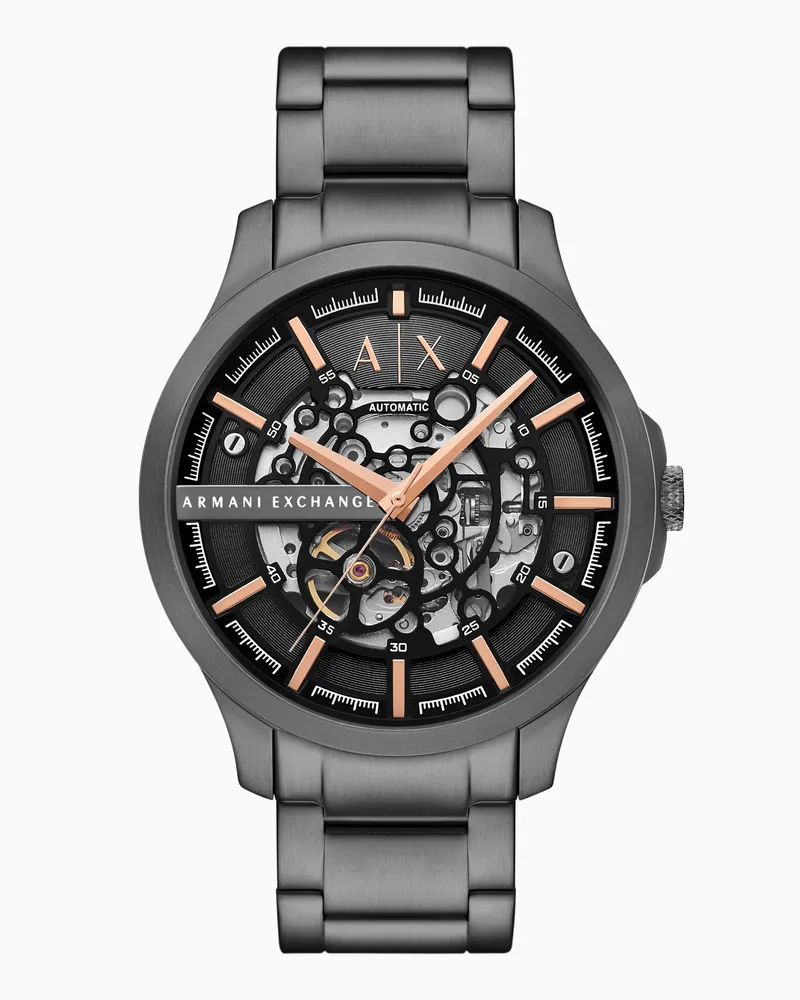 Armani Exchange Chronograph Black Stainless Steel Watch Mehrfarbig