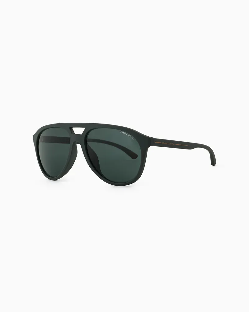 Armani Exchange Sonnenbrille des Typs Pilotenbrille für Herren Grün
