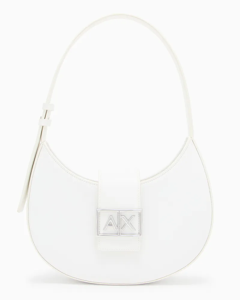 Armani Exchange Shoulder bag in technical fabric Weiß