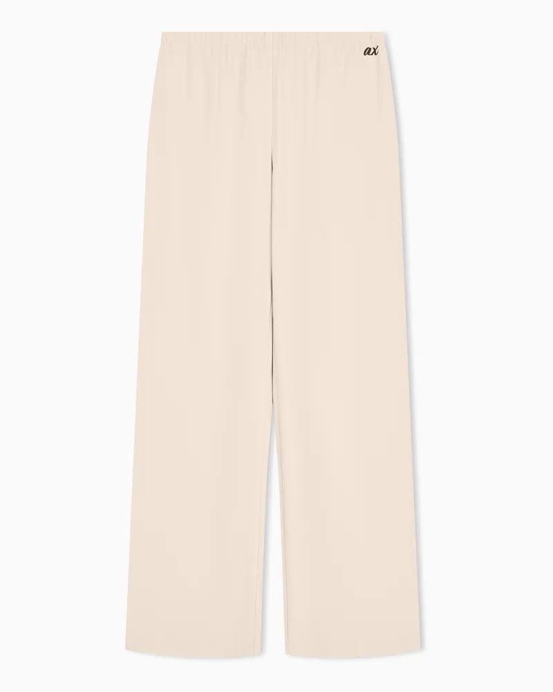 Armani Exchange Regular Fit Hose aus recyceltem Twill mit Rippdetails Beige