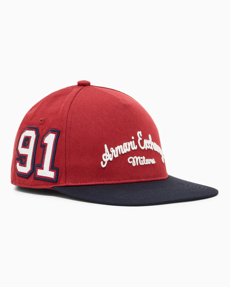Armani Exchange Mütze mit Patch Rot