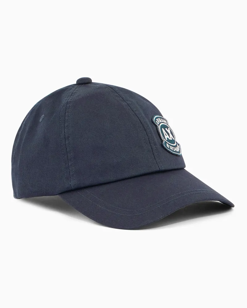 Armani Exchange Cotton hat Marineblau