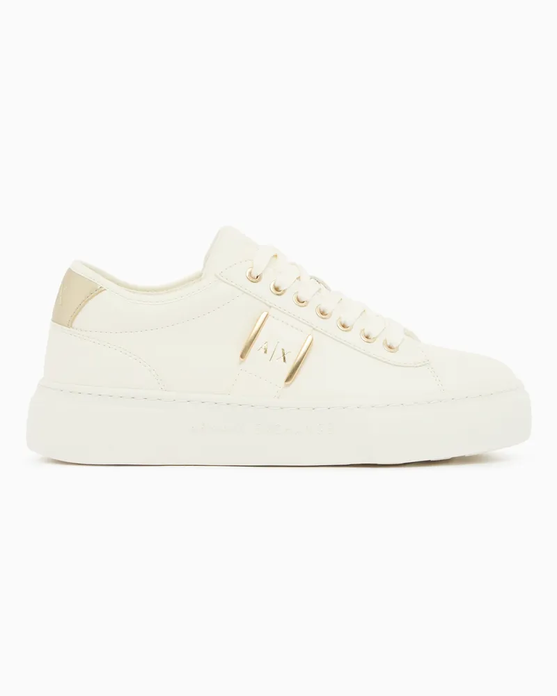 Armani Exchange Technical fabric sneakers Weiß