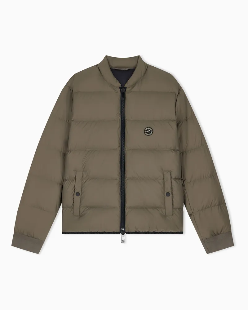 Armani Exchange Daunenjacke im Regular Fit aus Nylon Braun