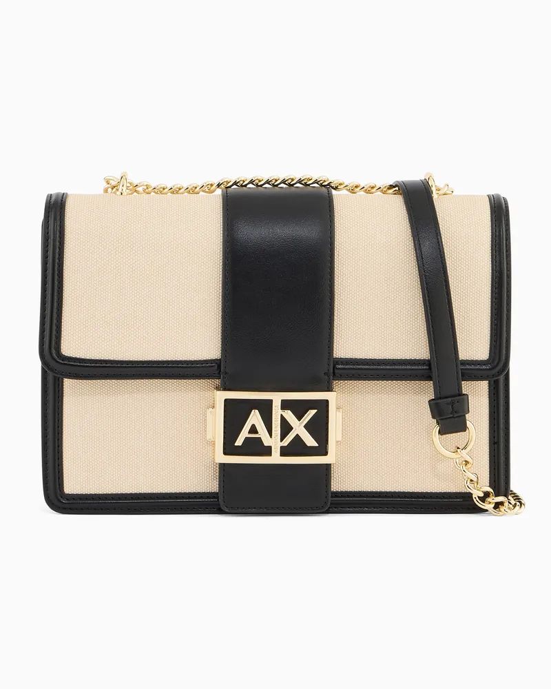 Armani Exchange Crossbody Bag made of smooth material Schwarz