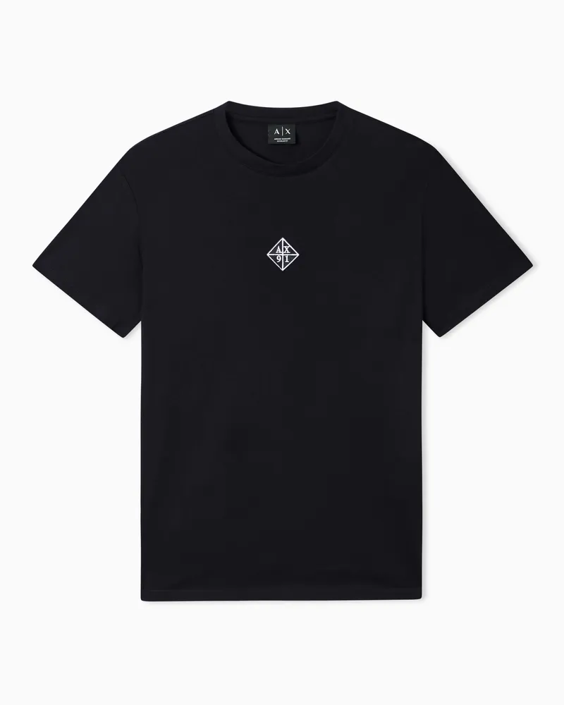 Armani Exchange Regular fit cotton T-shirt Schwarz