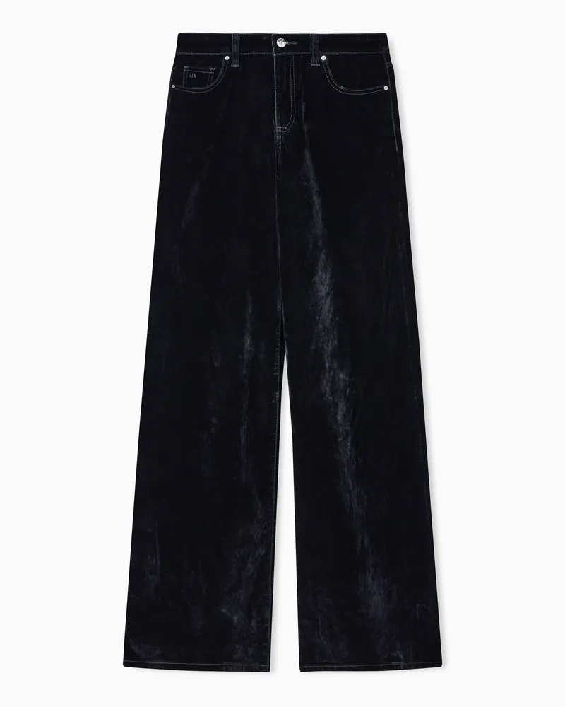 Armani Exchange Loose-Jeans Schwarz