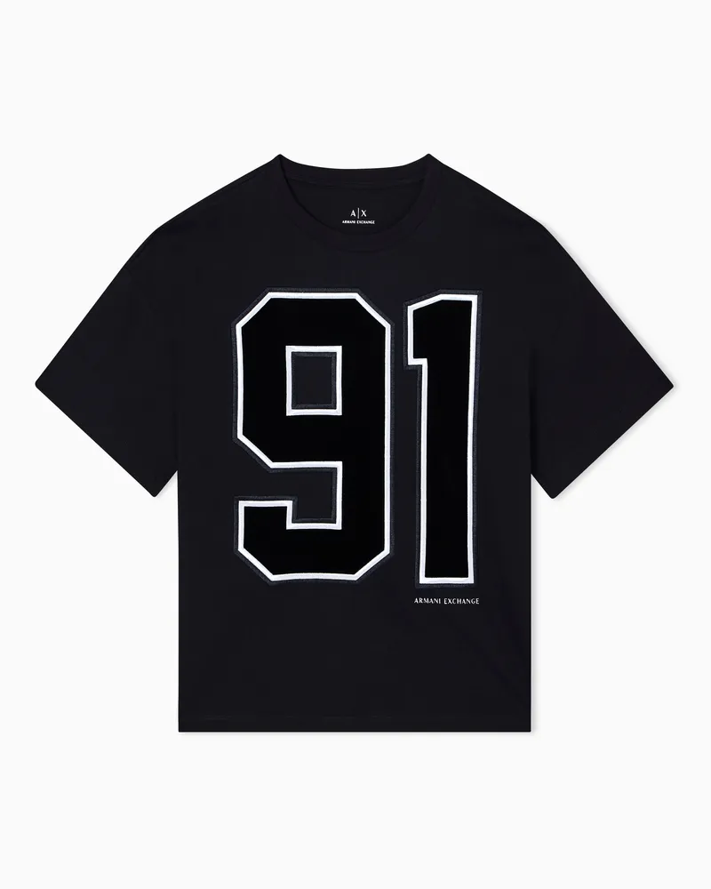 Armani Exchange Relaxed Fit T-Shirts Schwarz