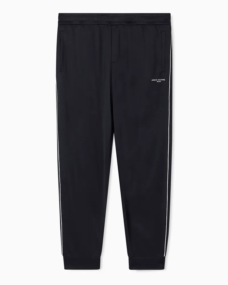 Armani Exchange Jogginghose mit kontrastierender Paspelierung Schwarz
