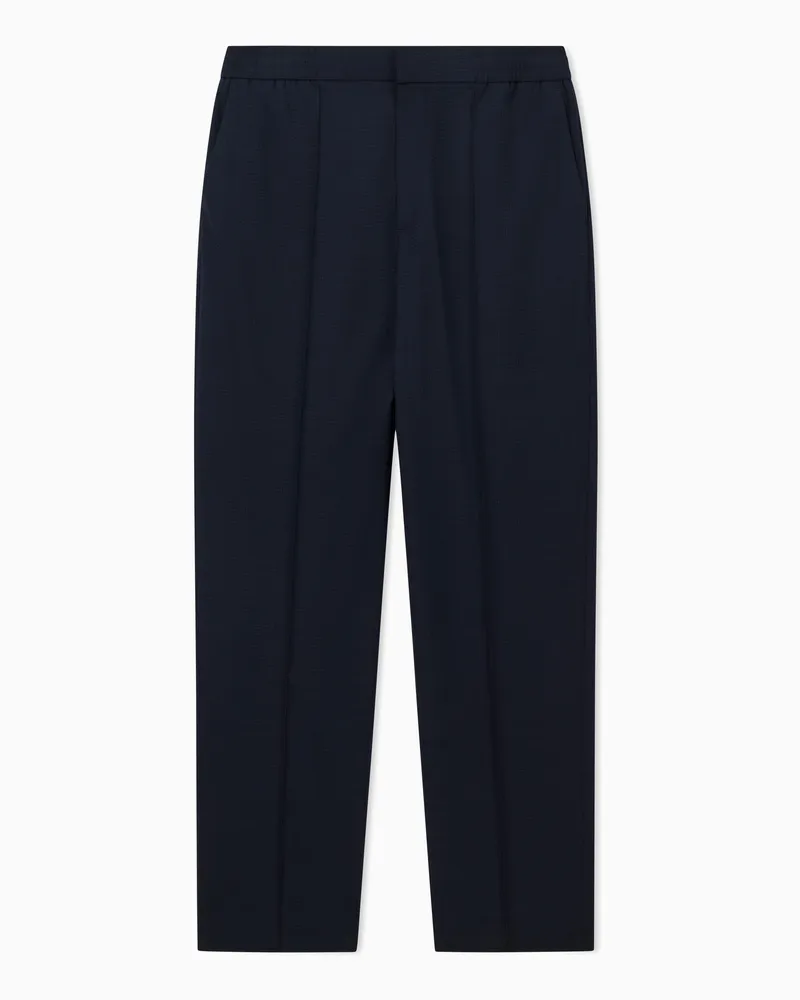 Armani Exchange Chinohose aus Stretchgewebe Marineblau