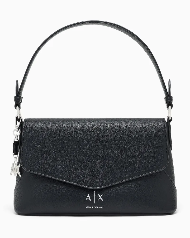 Armani Exchange Isabel Shoulder Schultertasche mit Klappverschluss Schwarz