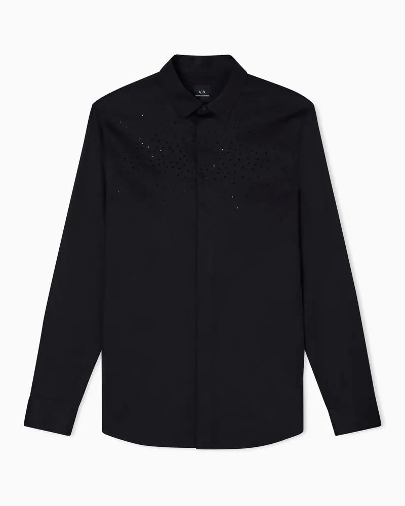 Armani Exchange Klassische Hemden Schwarz