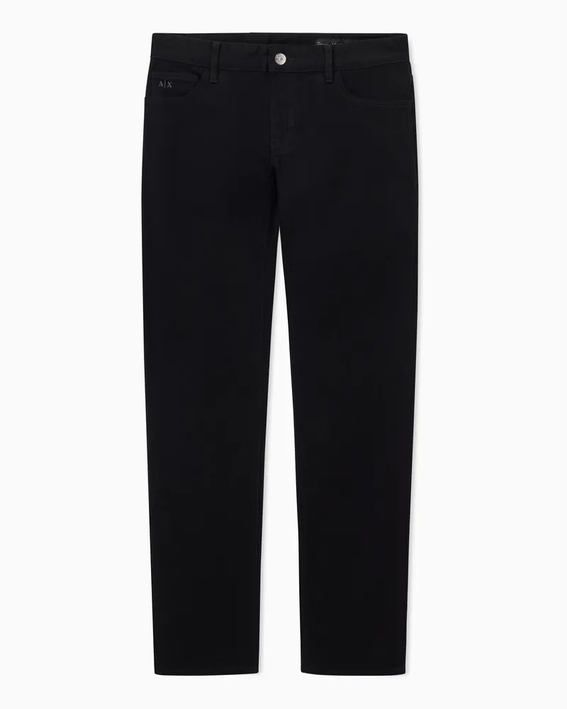 Armani Exchange Skinny-Jeans aus Stretch-Denim Schwarz