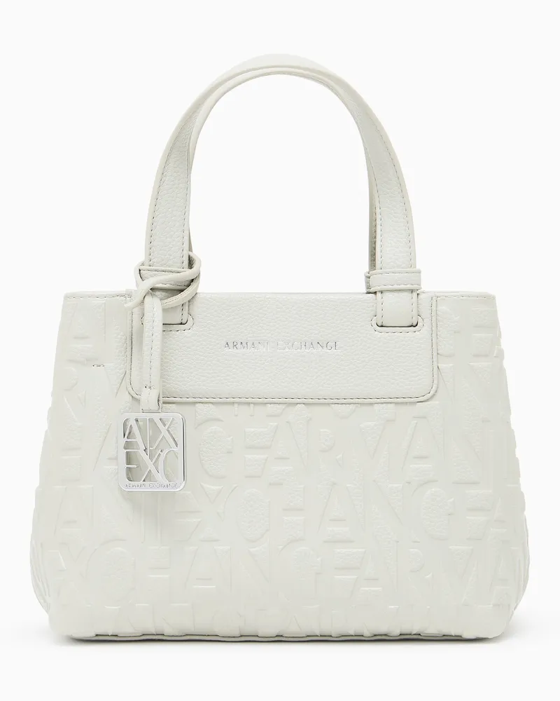 Armani Exchange Handtasche mit Allover-Logo Beige