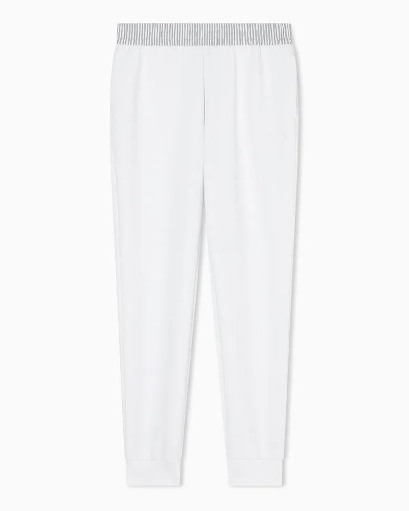 Armani Exchange Scuba fabric jogger pants Weiß
