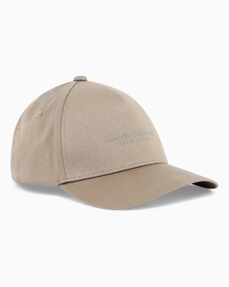 Armani Exchange Schirmmütze mit NY-Logo Beige