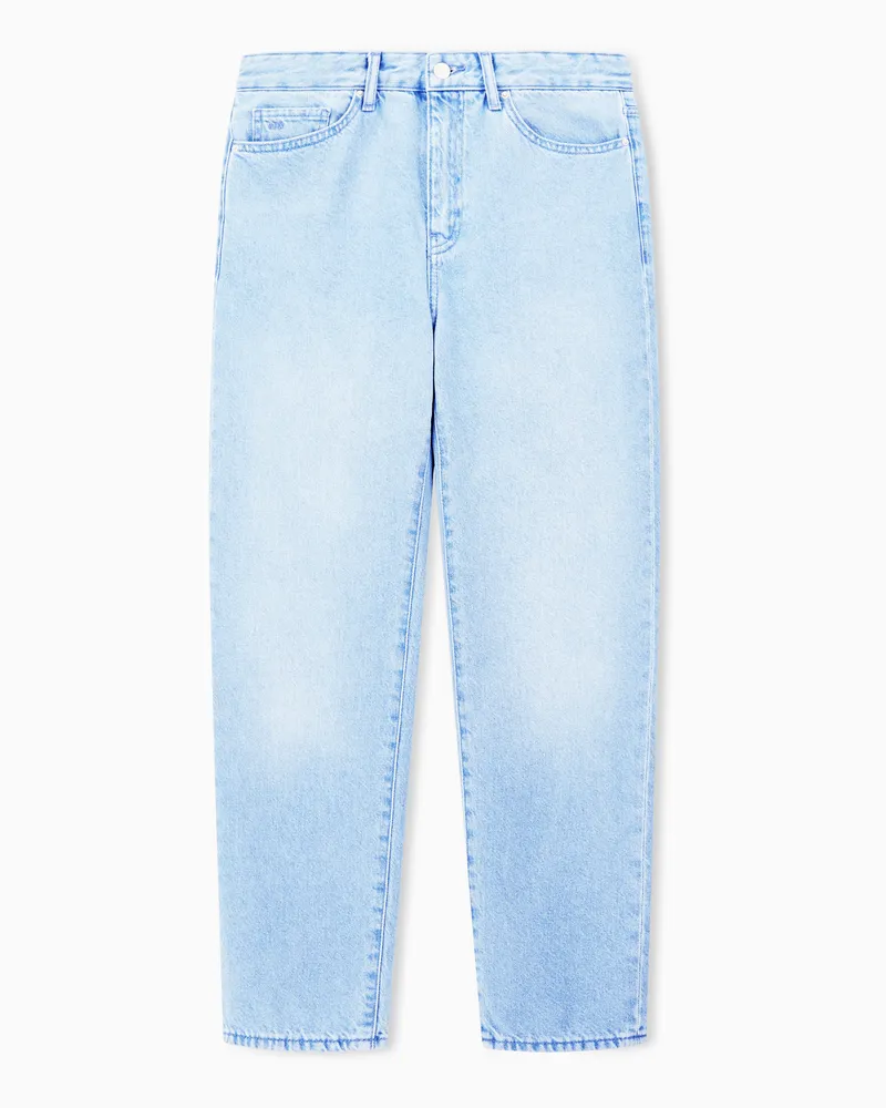 Armani Exchange Boyfriendjeans aus steifem Denim Blau