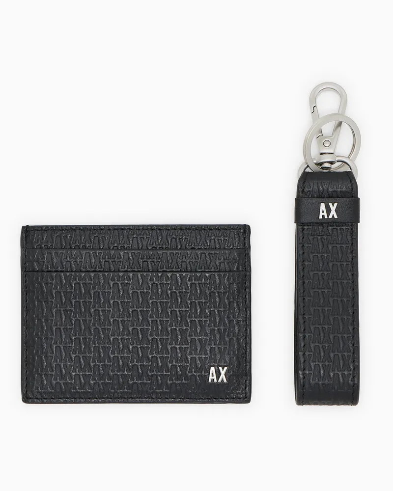Armani Exchange Lederwaren-Sets Schwarz
