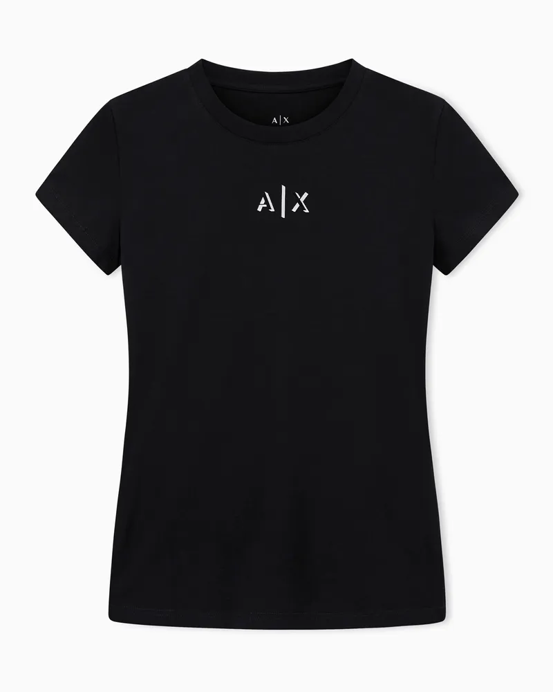 Armani Exchange Slim Fit T-Shirts Schwarz