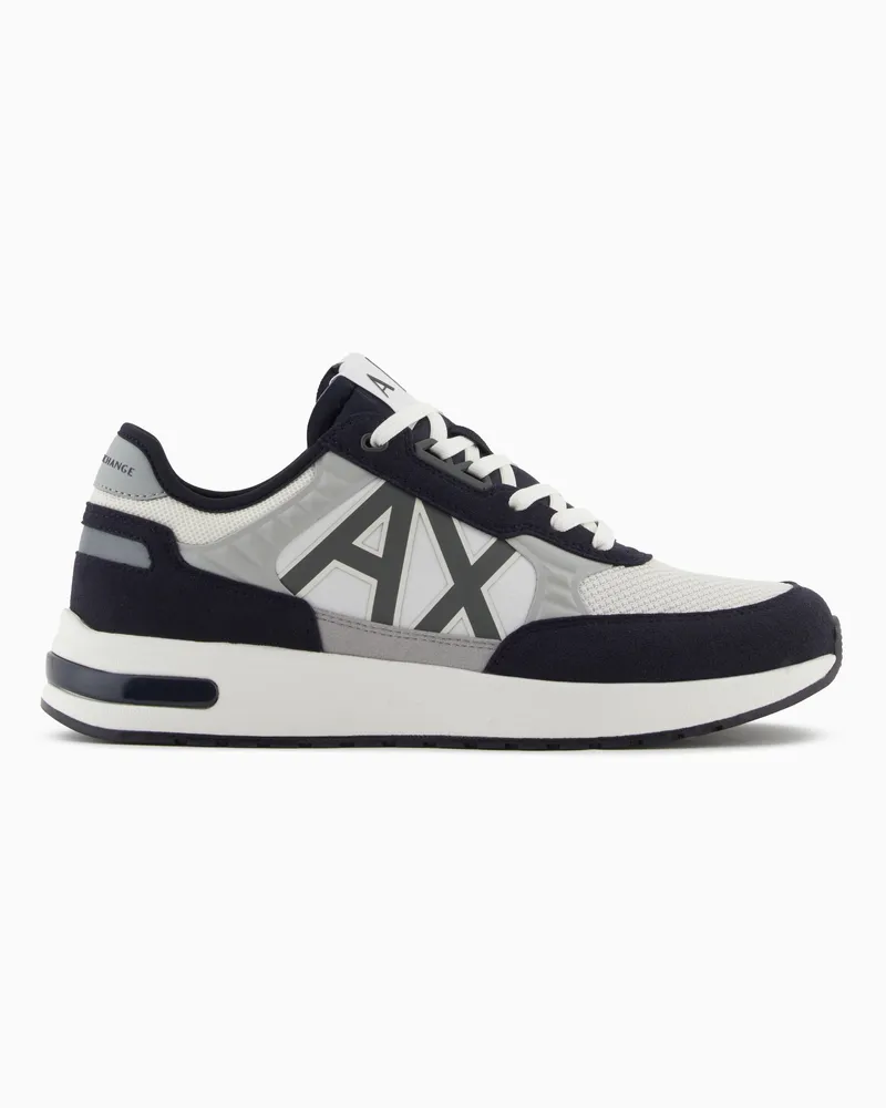 Armani Exchange Sneaker mit hoher Sohle und Logo Weiß