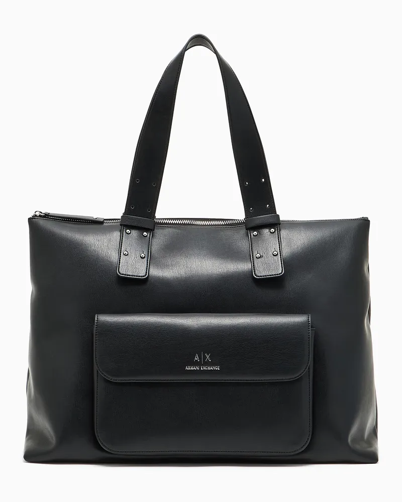 Armani Exchange Handtasche mit Außentasche Schwarz