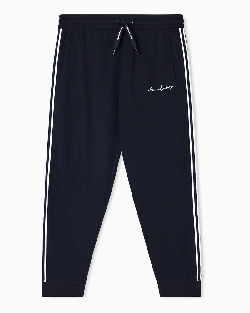 Armani Exchange Jogginghose mit charakteristischem Logo Marineblau