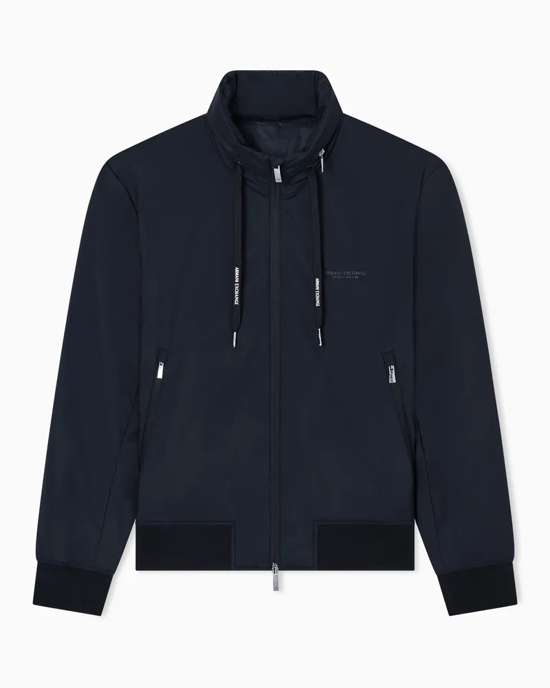 Armani Exchange Jacke aus Stretch-Nylon Schwarz