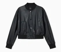 Bomberjacke aus Kunstleder