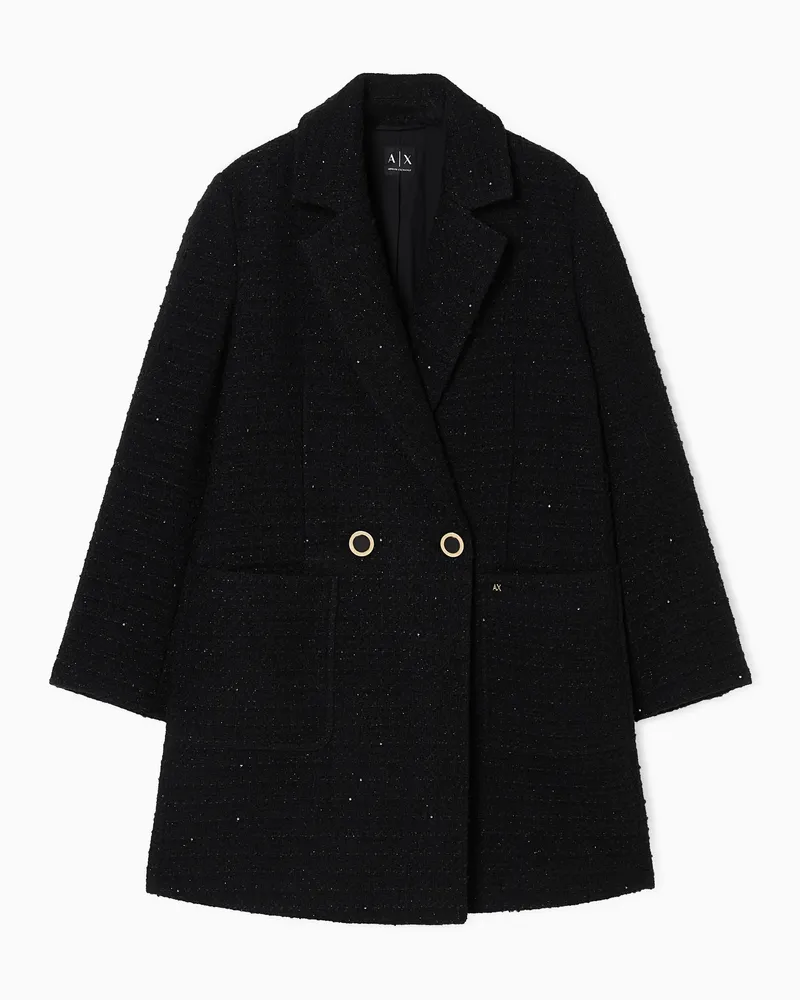 Armani Exchange Cotton coat Schwarz
