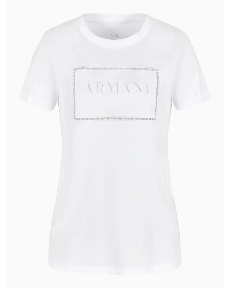 Armani Exchange Regular Fit T-shirts Weiss