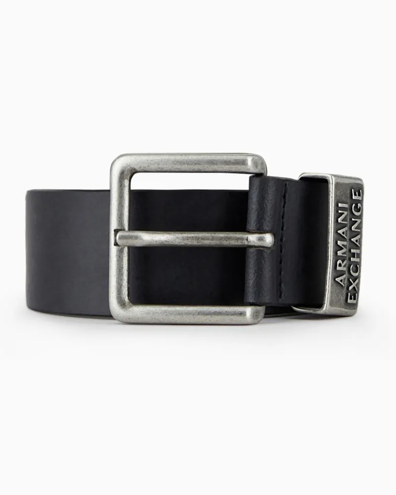 Armani Exchange Gürtel aus Kunstleder Schwarz